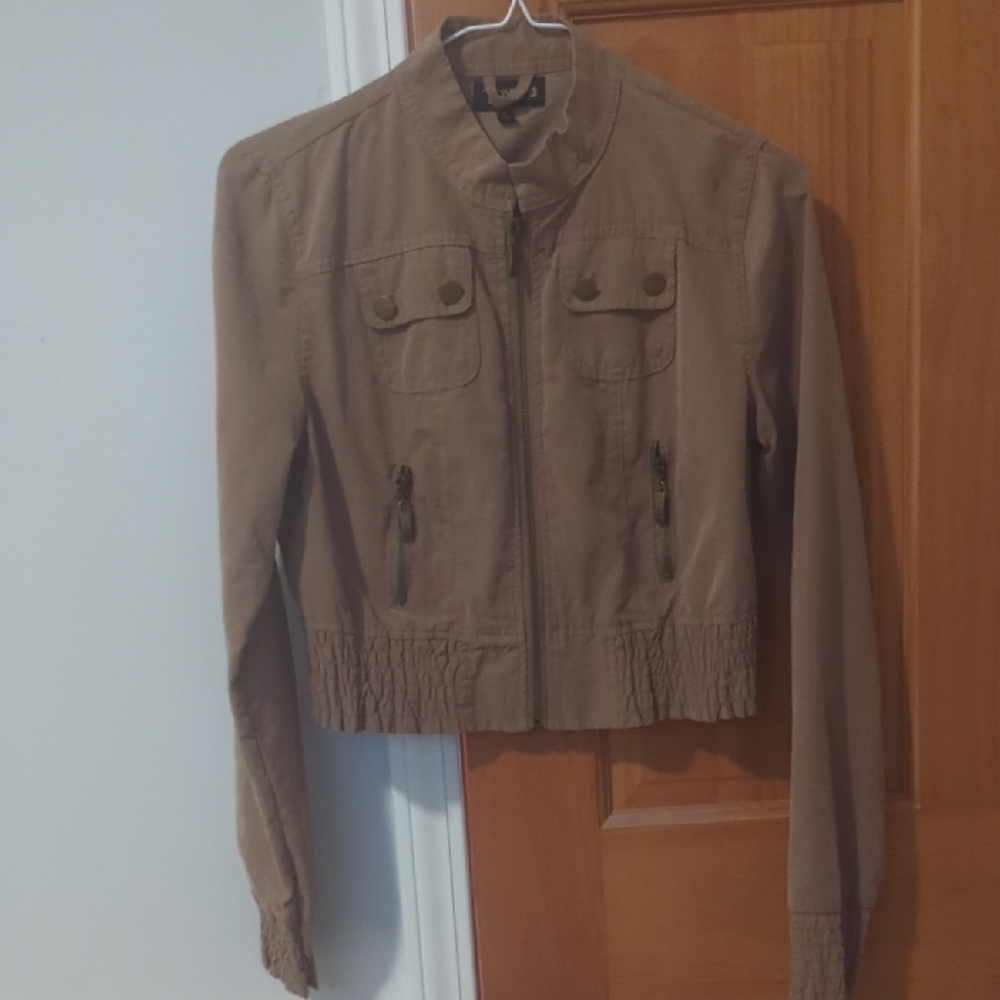 Stylish Brown Utility Jacket with Pockets